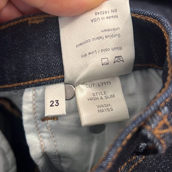 Reformation High & Slim Hayes Blue Skinny Jeans, size 23 - Picture 8 of 10